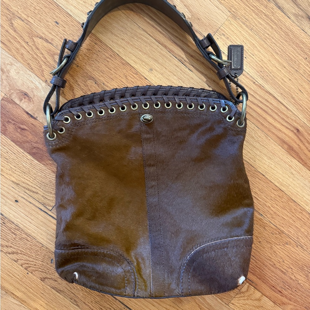 Coach Chelsea Pony Hair Leather bag